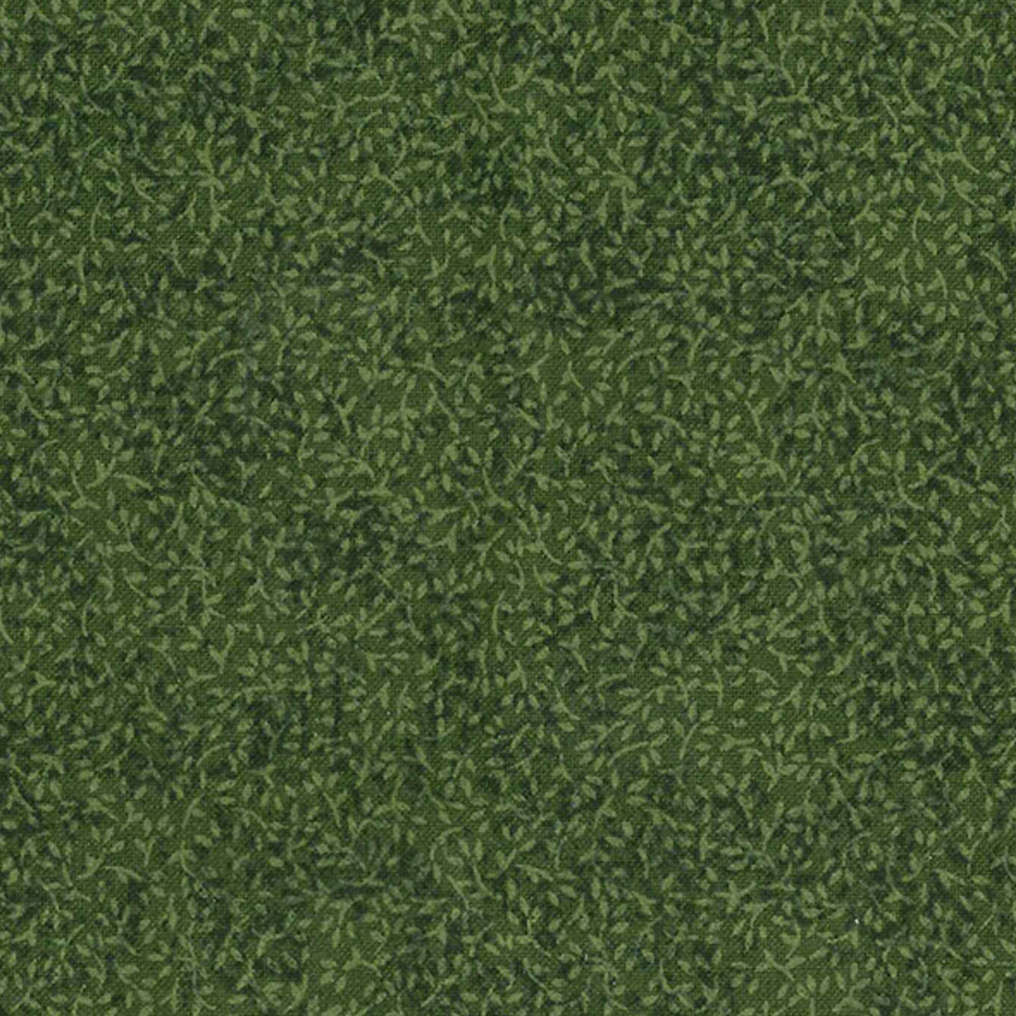 Fabric Traditions Dark Green Illusions Vine Print Cotton Fabric